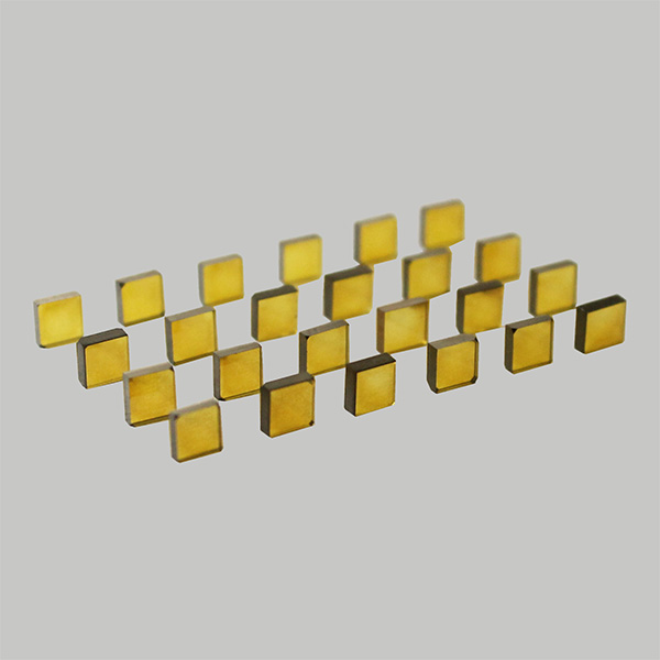 Yellow HPHT synthetic diamond plate-1